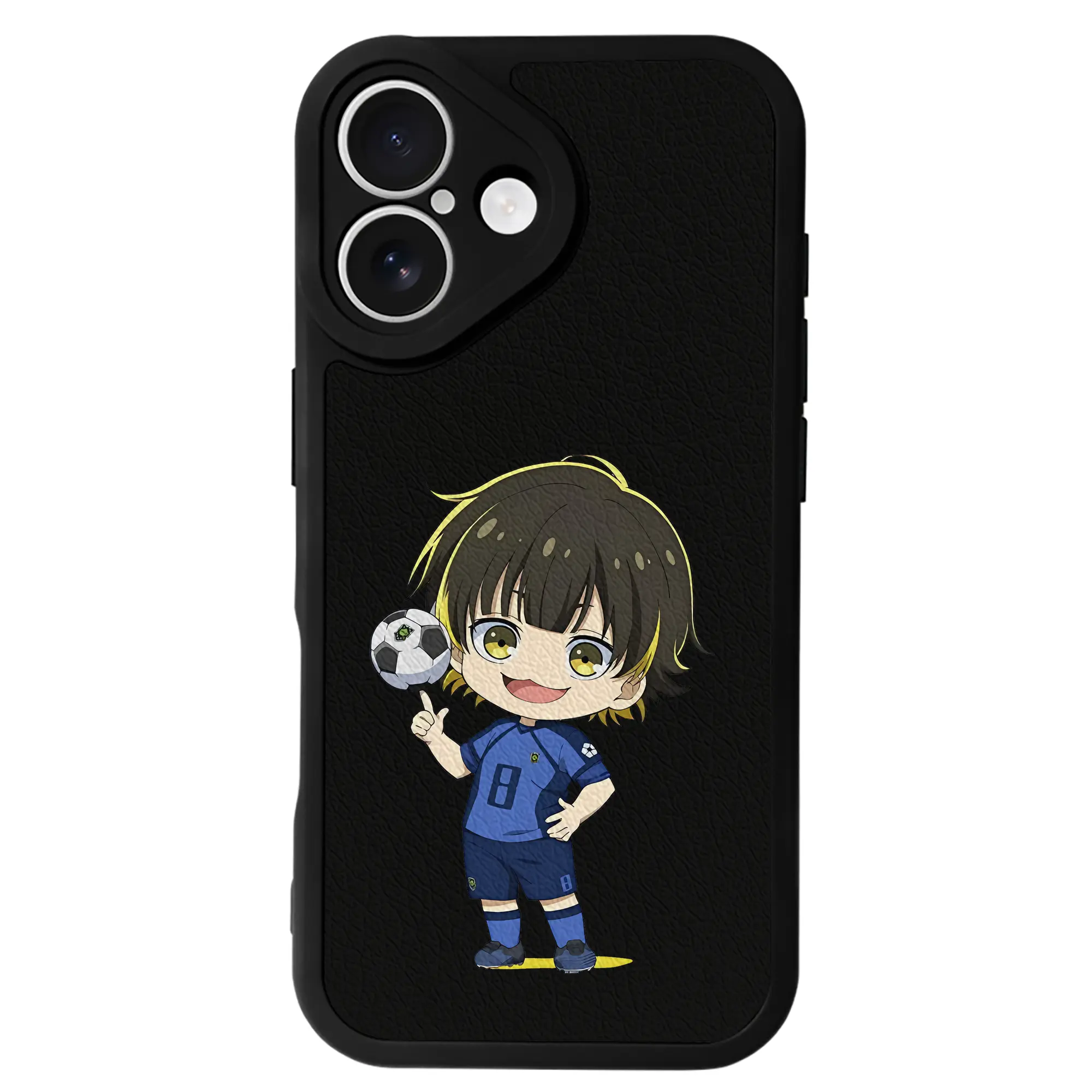 ブルーロック グッズ 蜂楽 廻 - IPhone 16シリーズ対応 ・ シリコンスマホケース ・ レザー調 ・ 高精度フィット ・ 耐衝撃 ・ ワイヤレス充電対応 ・ 精密カット